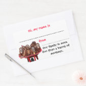 スティック・オン・ネーム・バッジ(懇親会) 長方形シール (封筒)