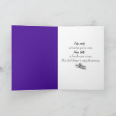 スティック・ガール卒業、髪と卒業証書 カード (内部)