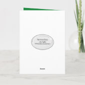 スティック・ガール卒業、髪と卒業証書 カード (裏面)