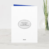 スティック・ガール卒業、髪と卒業証書 カード (裏面)