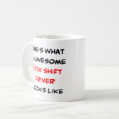 スティック・シフト・ドライバー素晴らし、 コーヒーマグカップ (正面左)