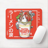 スティッチマインドラーメン涙ヌードルアニメガールmousepad マウスパッド (マウス)