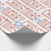 スティッチワーククリスマッカギフトラップ ラッピングペーパー (角)