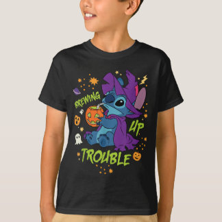 スティッチ ハロウィン 魔法使い コスチューム トラブルを起こす Tシャツ