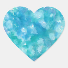 スティッ遊カーで水色のホイムシー ハートシール