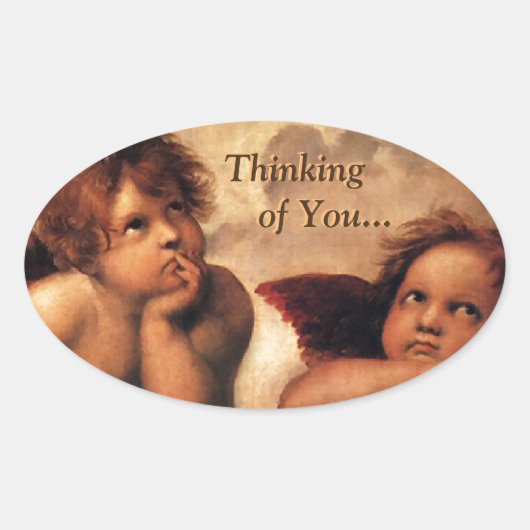 スティナ考えー・マドンナの… 楕円形シール (正面)