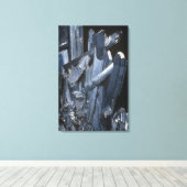 スティブナイト結晶 キャンバスプリント (インサイチュ (ウッドフロア))