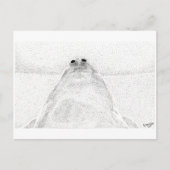 スティプルされたチキンポストカード ポストカード (正面)