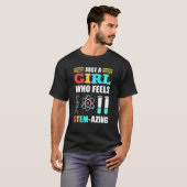 スティミニスト科学感じを食い止める少女 Tシャツ (正面フル)