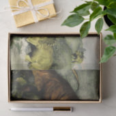 スティラコサウルスに対して戦うティラノサウルス・レックスのレックス 薄葉紙 (ギフト)