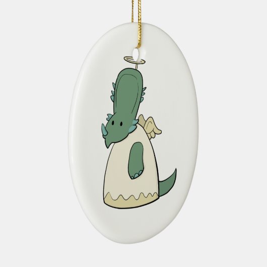 スティラコサウルスのクリスマスの天使のオーナメント セラミックオーナメント (右)