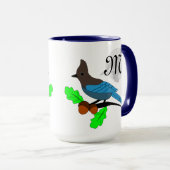 スティラーブルージェイモノグラム マグカップ (正面右)