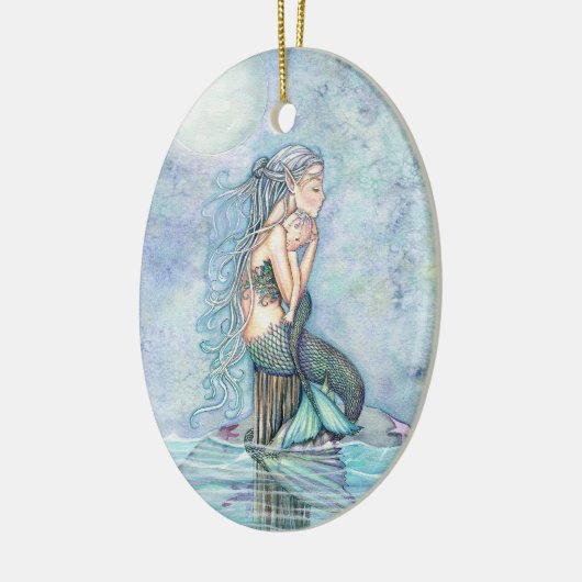 スティルウォーターズマーメイドマザーと乳児ベビーシャワー セラミックオーナメント (左)