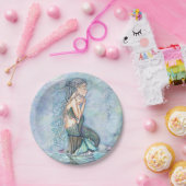 スティルウォーターズ母とベビー人魚ベビーシャワー ペーパープレート (パーティー)