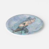 スティルウォーターズ母とベビー人魚ベビーシャワー ペーパープレート (アングル)