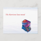 スティルウォーター赤カヌー新しいアドレス 案内ポストカード (正面)