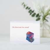 スティルウォーター赤カヌー新しいアドレス 案内ポストカード (スタンド正面)