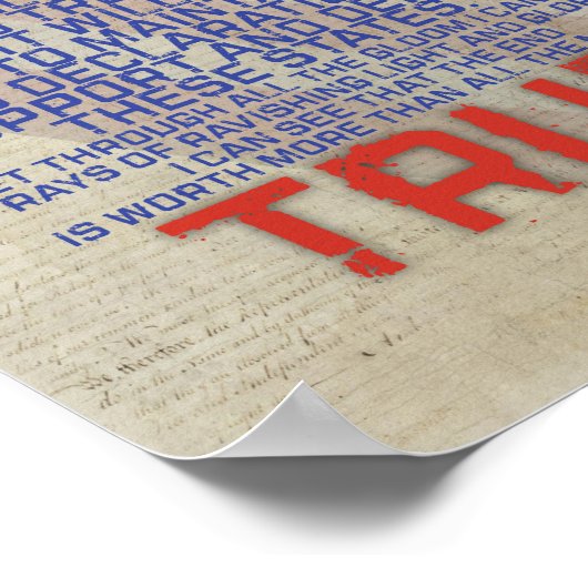 スティルトゥルージョンアダムスアメリカ引用文 ポスター (角)