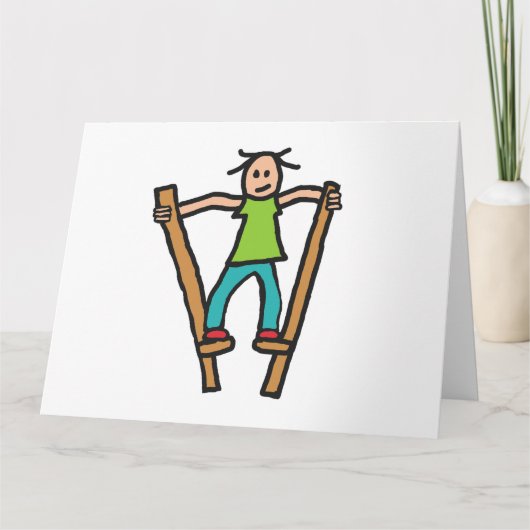 スティルト歩く カード (正面)