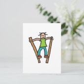 スティルト歩く ポストカード (スタンド正面)