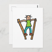 スティルト歩く ポストカード (正面/裏面)