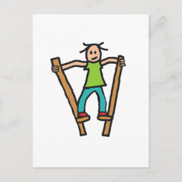 スティルト歩く ポストカード