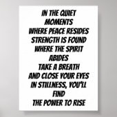 スティルネスの感動的強さ ポスター (正面)