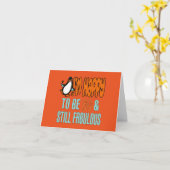 スティルファブル60th誕生日ペンギン カード (黄色い花)