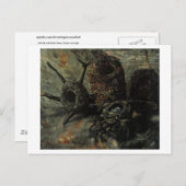 スティルライフと鳥の巣ヴァンゴッホファインアート ポストカード (正面/裏面)