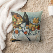 スティルライフりんごバスケットセザンヌ絵画ズ・アート クッション (ブランケット)