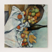 スティルライフりんごバスケットセザンヌ絵画ズ・アート ジグソーパズル (横)