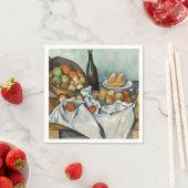 スティルライフりんごバスケットセザンヌ絵画ズ・アート スタンダードカクテルナプキン (インサイチュ)