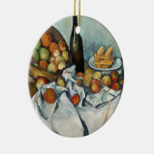 スティルライフりんごバスケットセザンヌ絵画ズ・アート セラミックオーナメント (右)
