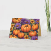 スティルライフウィズカボプキンオータム誕生日 カード (正面)