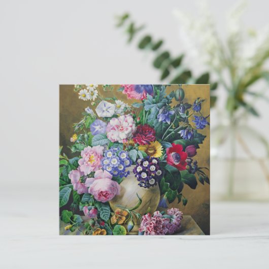 スティルライフオブサマーフラワーズハウスウォーミングパーティー 招待状 (スタンド正面)