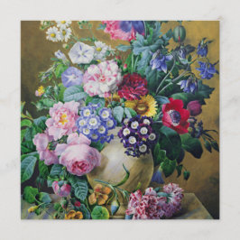 スティルライフオブサマーフラワーズハウスウォーミングパーティー 招待状