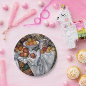 スティルライフオレンジ – ポールセザンヌ絵画の芸術 ペーパープレート (パーティー)