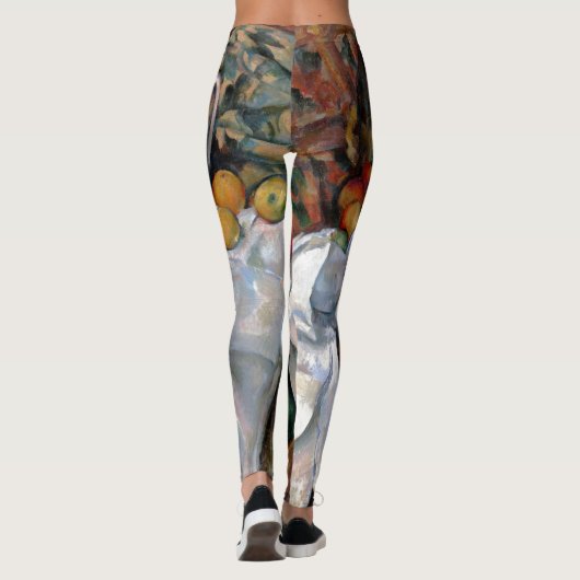 スティルライフオレンジ – ポールセザンヌ絵画の芸術 レギンス (裏面)