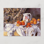 スティルライフカーテンピッチャーPaul Ceczanne ポストカード (正面)