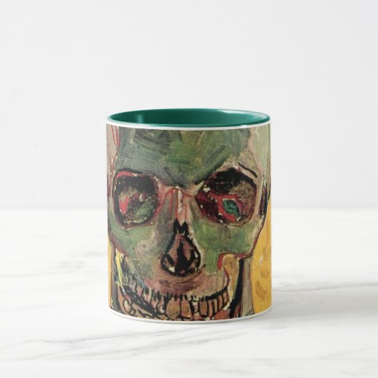 スティルライフスカルバイビンセント・ヴァン・ゴッホ マグカップ (中央)