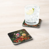 スティルライフバラとイチゴby Otto Ottesen コースター (右側)