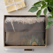 スティルライフピーコックフェザーピネコーンデコップス 薄葉紙 (ギフト)