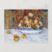スティルライフピーチピエールオーギュストルノアール ポストカード (正面)