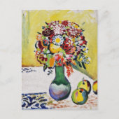 スティルライフフラワーズリンゴ威厳があるマッケ ポストカード (正面)