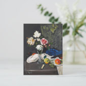 スティルライフフルーツとバラ | ジョージ・レスリー・ハンター ポストカード (スタンド正面)