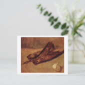 スティルライフブロッターとニンニク、ヴァンゴッホファインアート ポストカード (スタンド正面)