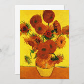 スティルライフ花瓶w 15 Sunflowers Vincent vanゴッホ (正面/裏面)