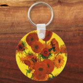 スティルライフ花瓶w 15 Sunflowers Vincent vanゴッホ キーホルダー (正面)