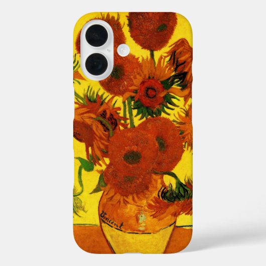 スティルライフ花瓶w 15 Sunflowers Vincent vanゴッホ Case-Mate iPhoneケース (裏面)