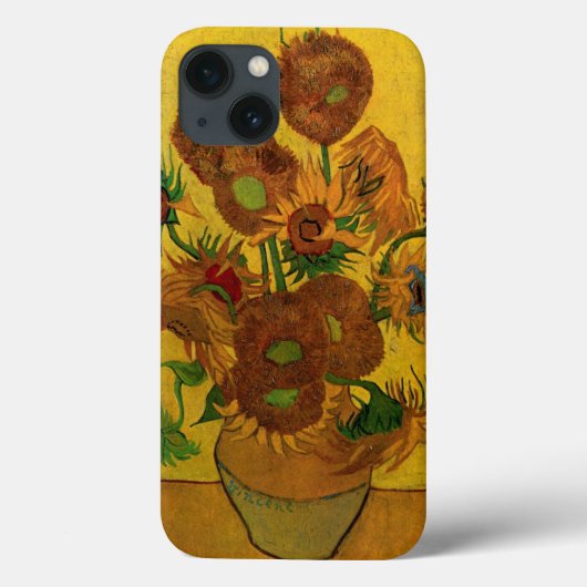 スティルライフ花瓶w 15 Sunflowers Vincent vanゴッホ Case-Mate iPhoneケース (裏面)